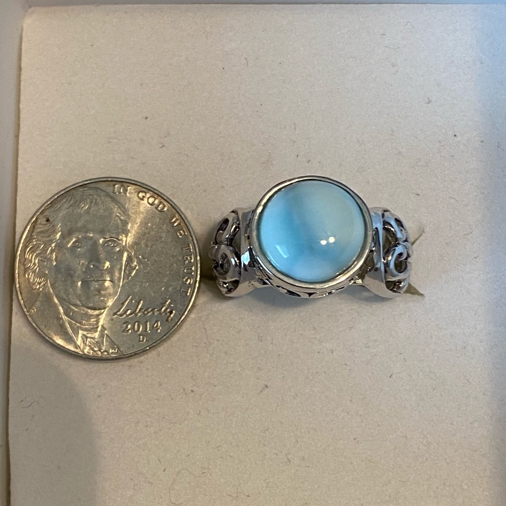 NWOT LARIMAR STERLING RING - Picture 8 of 13